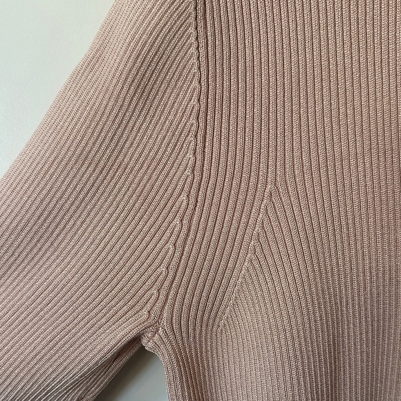 JONES NEW YORK | Y2K Light Muted Rose Ribbed Cardigan Button Up - Picture 4 of 16